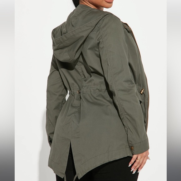 olive green women’s jacket - Picture 5 of 7